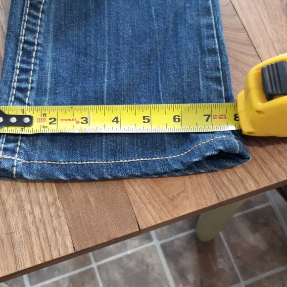 Amethyst Jeans distressed wide leg mid rise - Picture 9 of 17